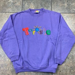 Boy’s/Kid’s VTG 90’s Toronto Canada Pullover Crewneck Sweatshirt Size XL